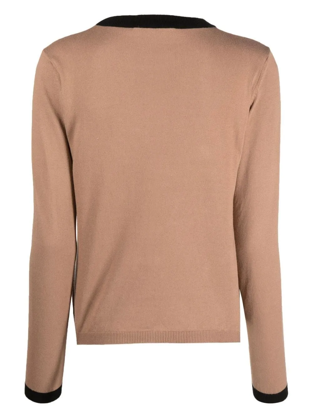 Logo Motto Intarsia Knitted Top