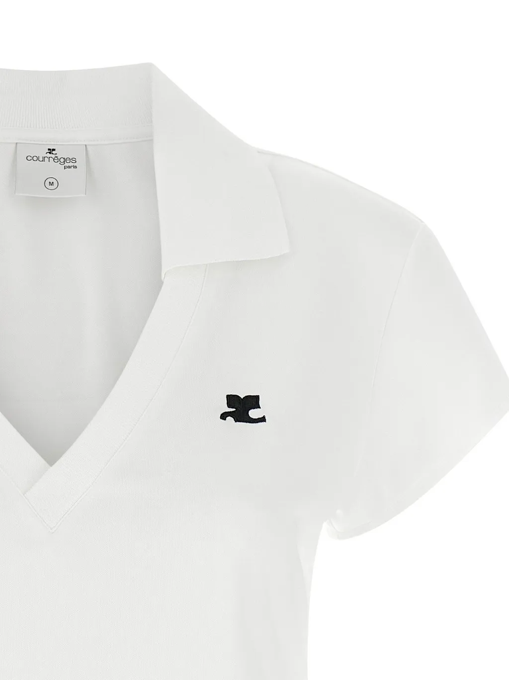 Sports Cropped V-Neck T-Shirt