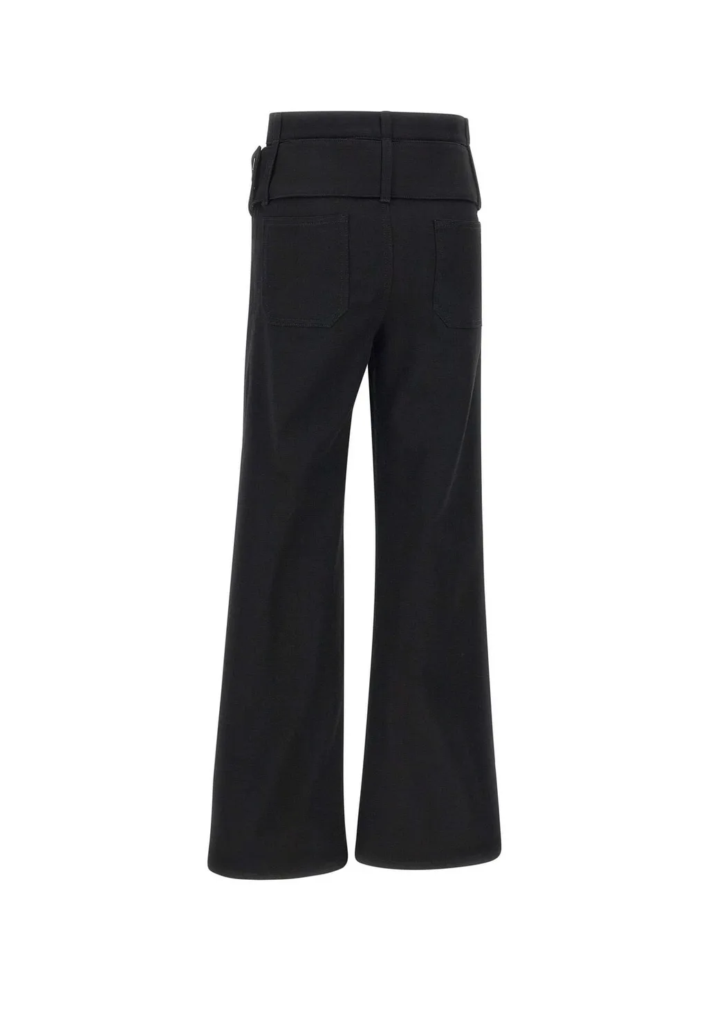 Double Belted Flared Jeans