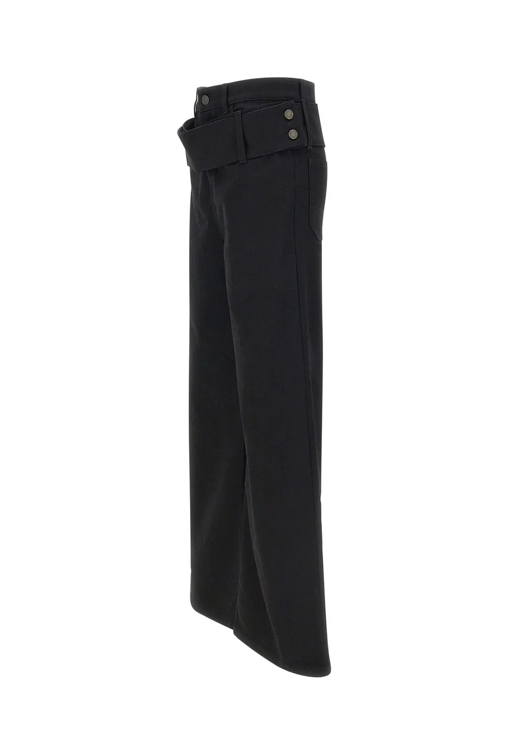 Double Belted Flared Jeans
