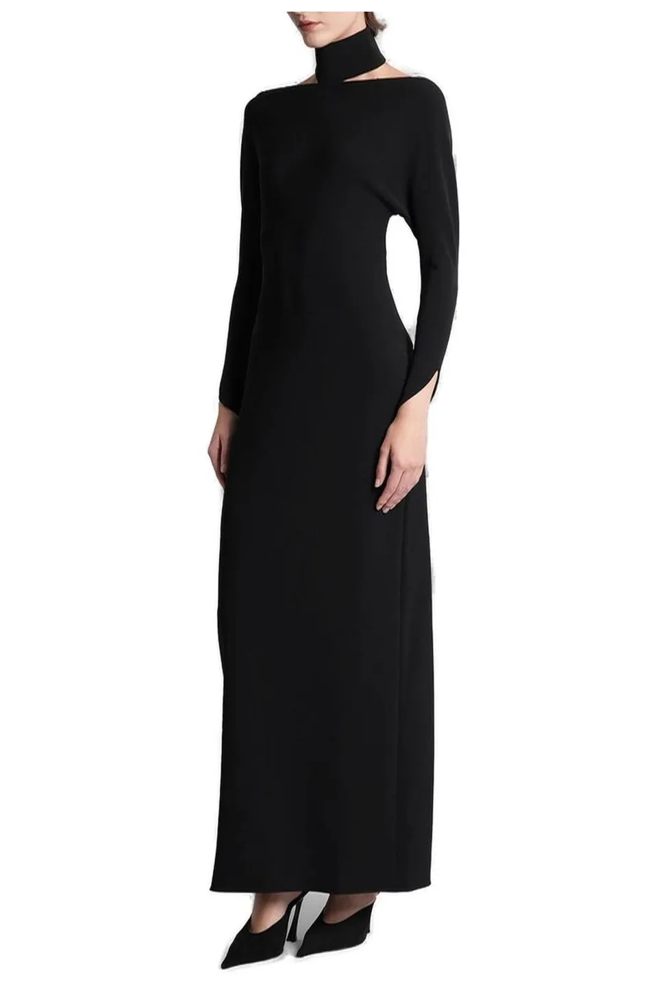 Floor-Length Cut-Out Gown