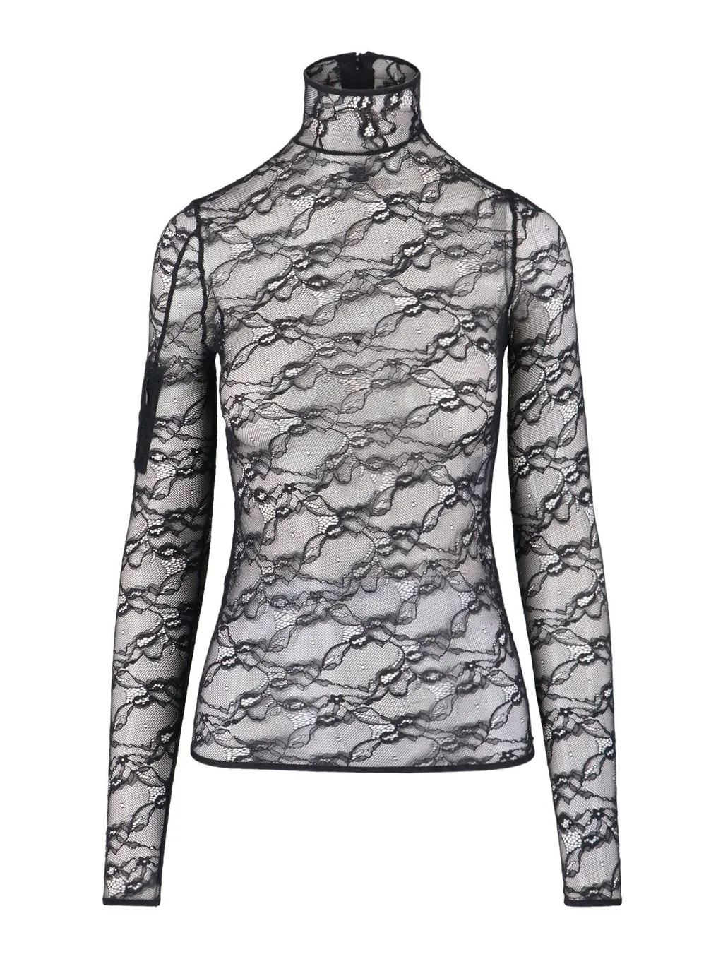 Lace Mockneck Top