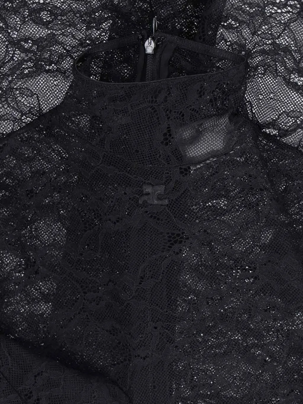 Lace Mockneck Top