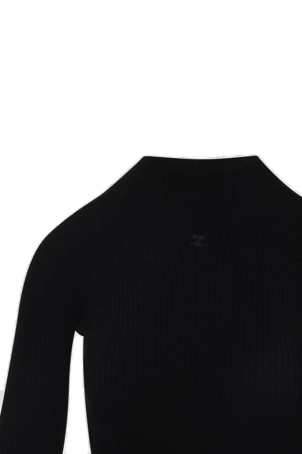 Logo Embroidered Knitted Dress