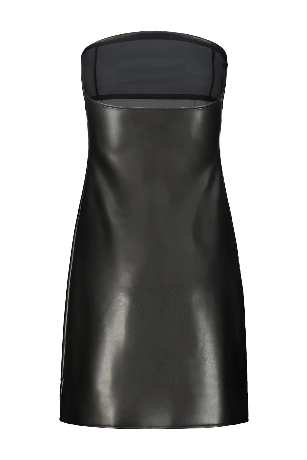 Logo Detailed Bustier Mini Dress