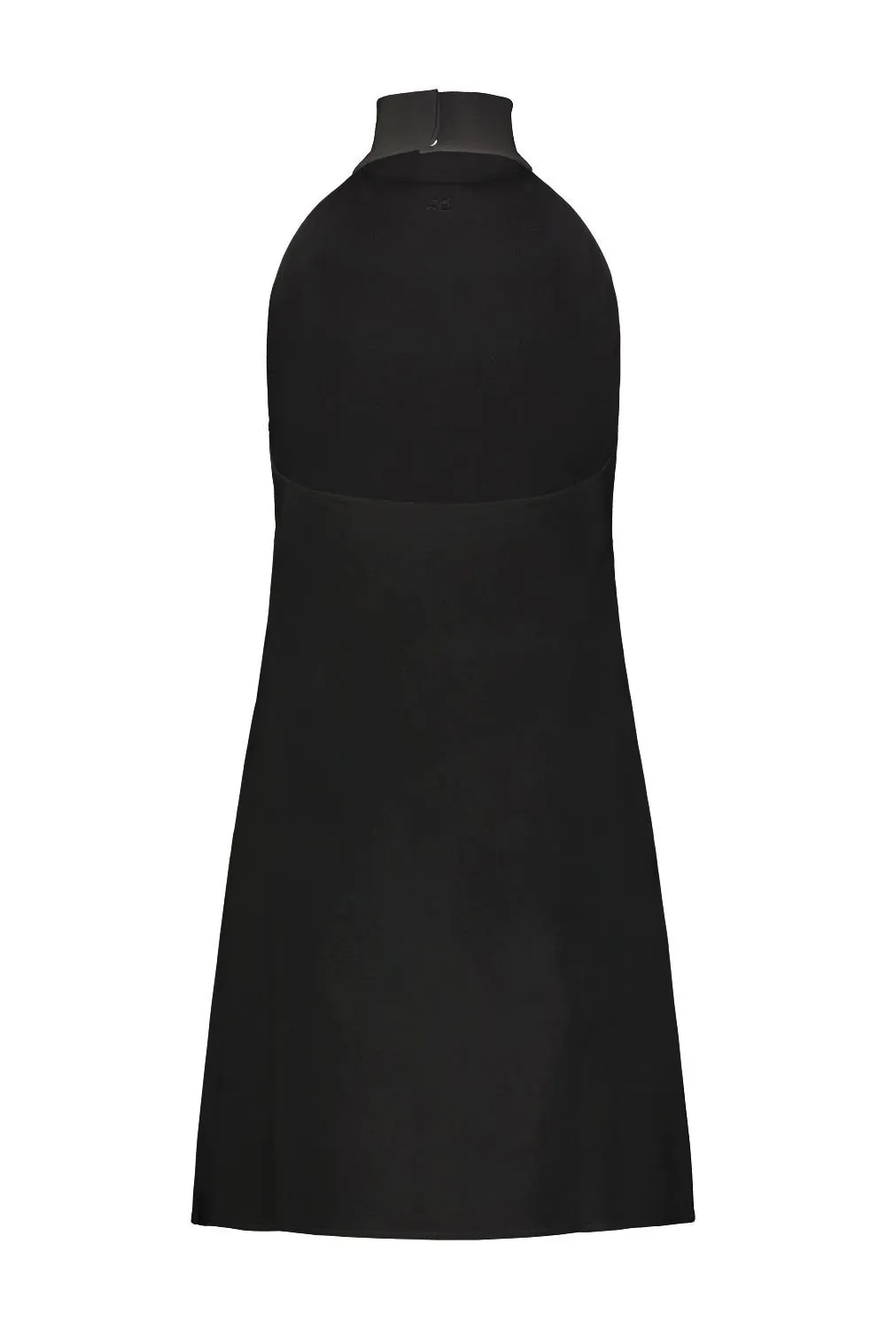 High-Neck Sleeveless Mini Dress