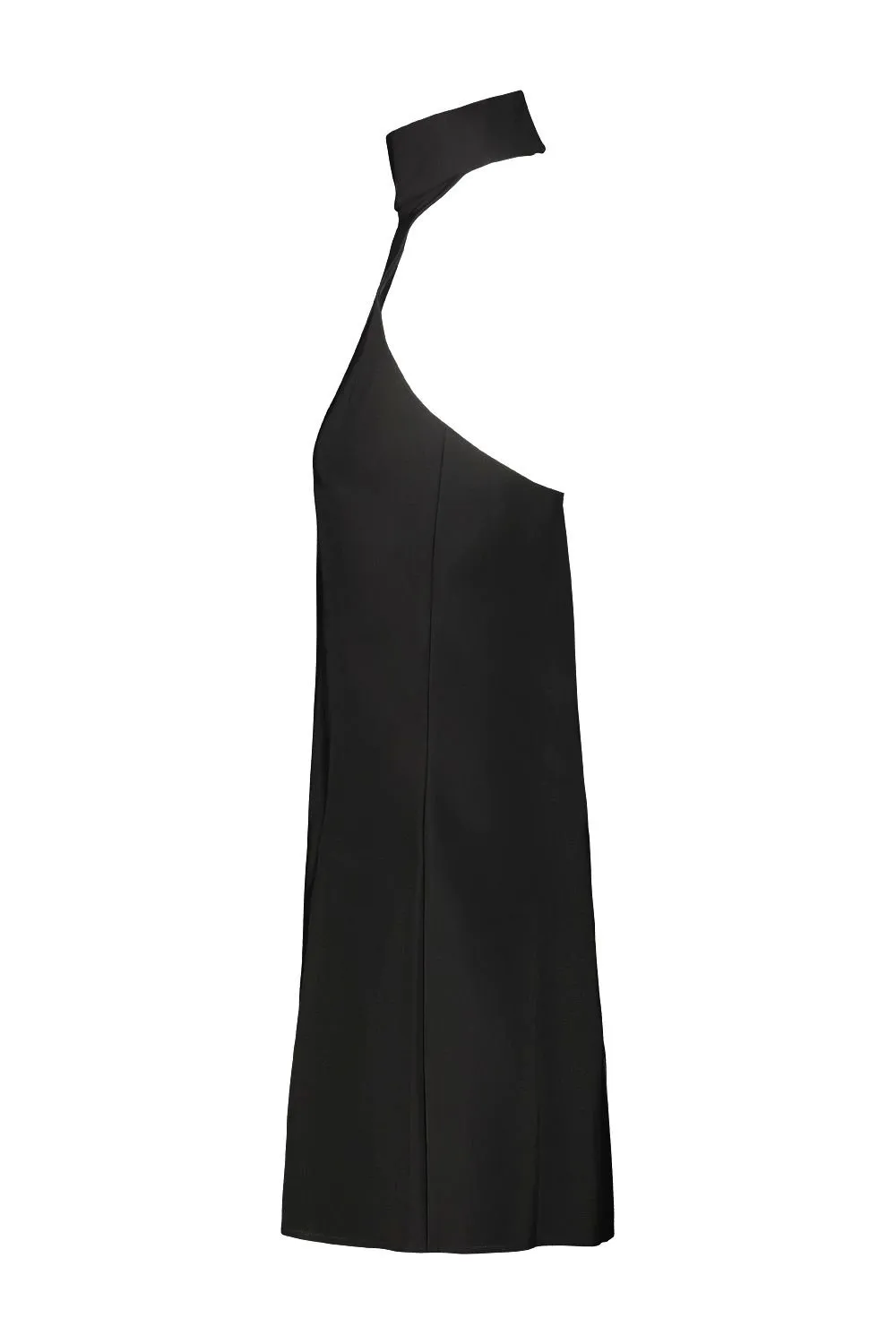 High-Neck Sleeveless Mini Dress