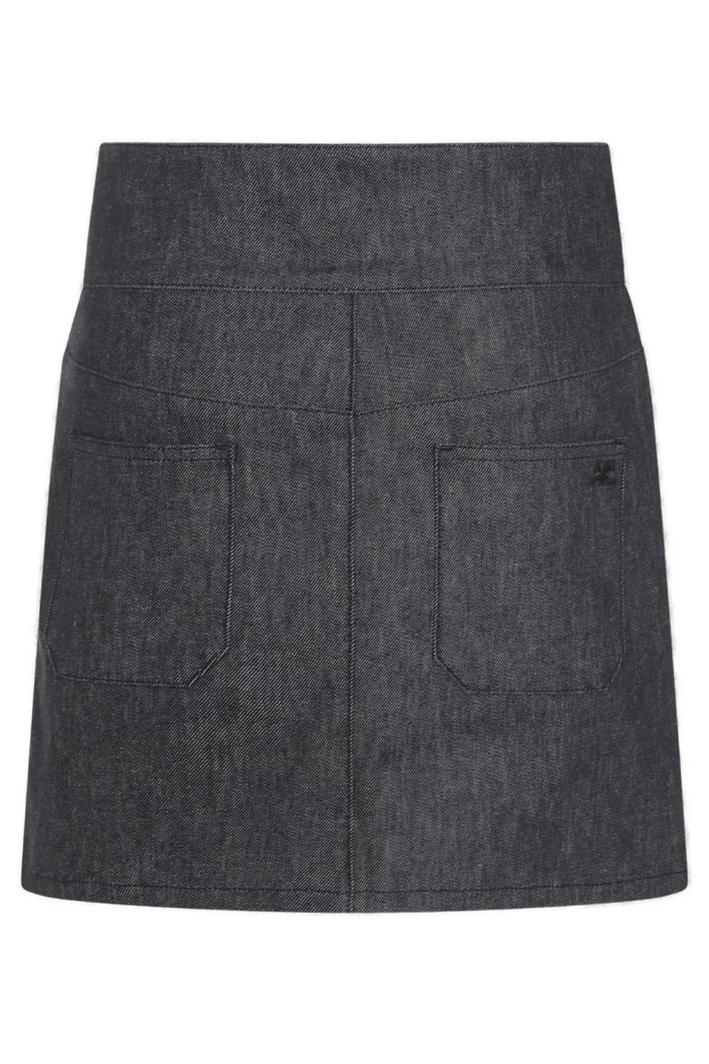 Belted Denim Mini Skirt