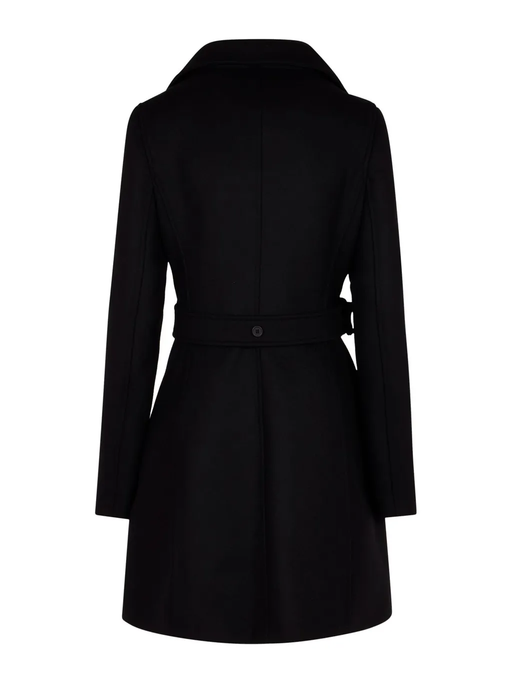 Asymmetrical Belt Coat