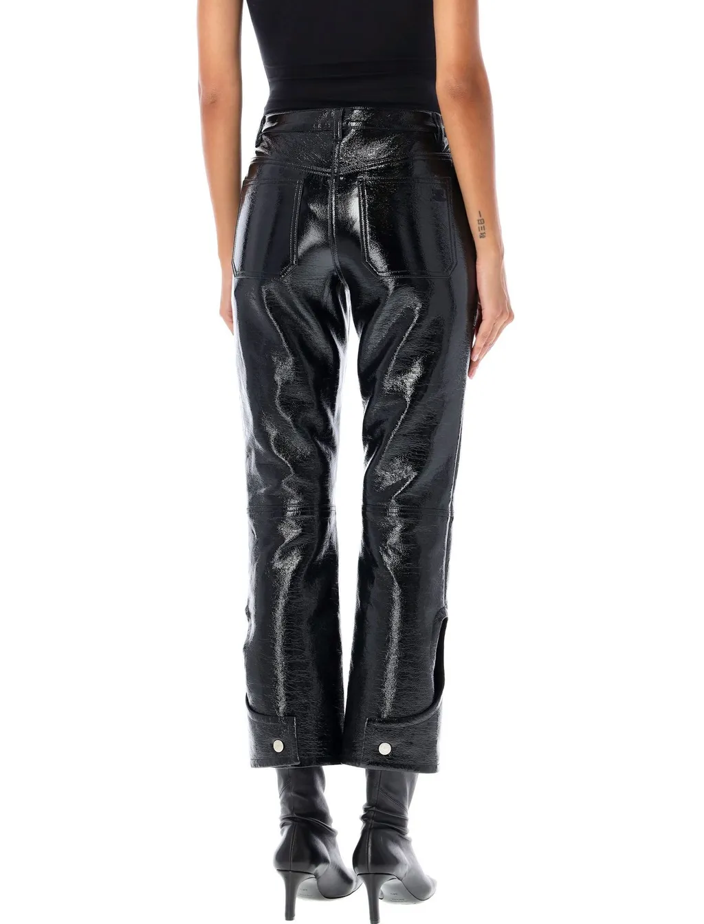 Cropped Vinyl Pants