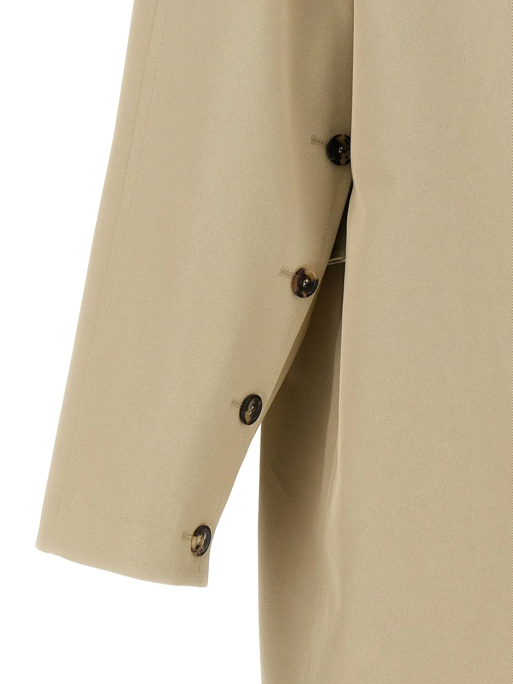Button-Up Long Trench Coat