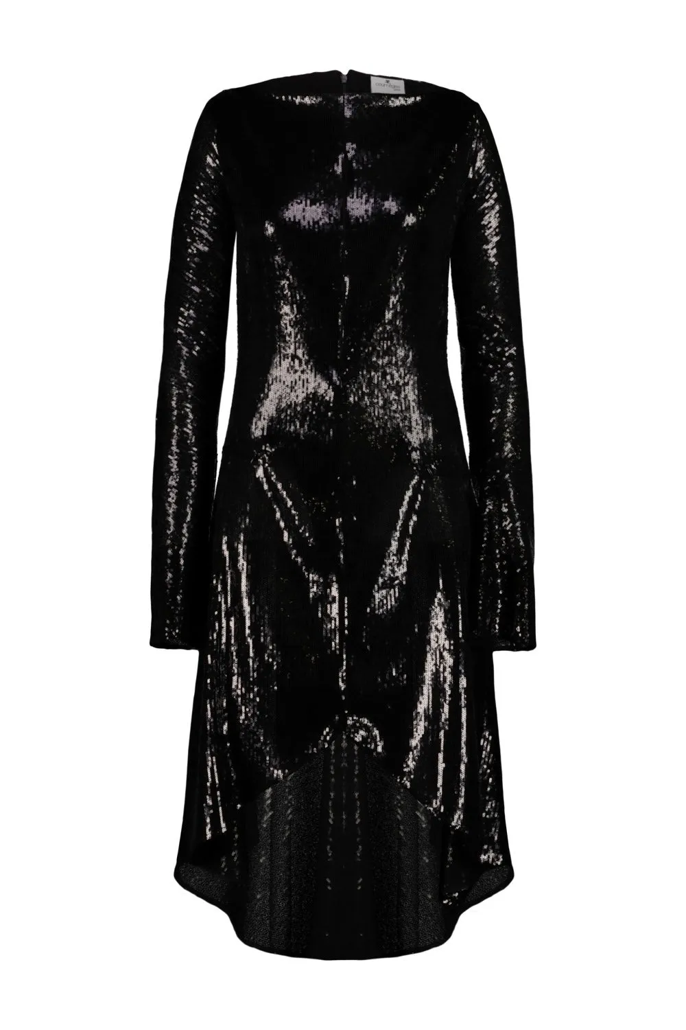 Zipped Ellipse Glitter Dress