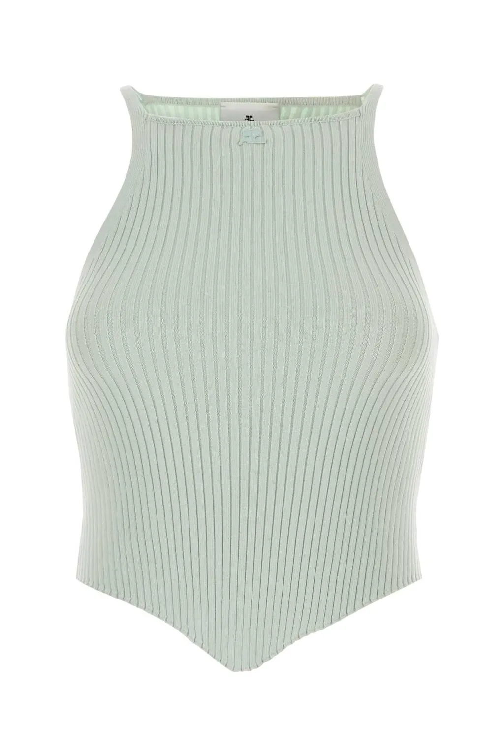 Pointy Rib Knit Tank Top