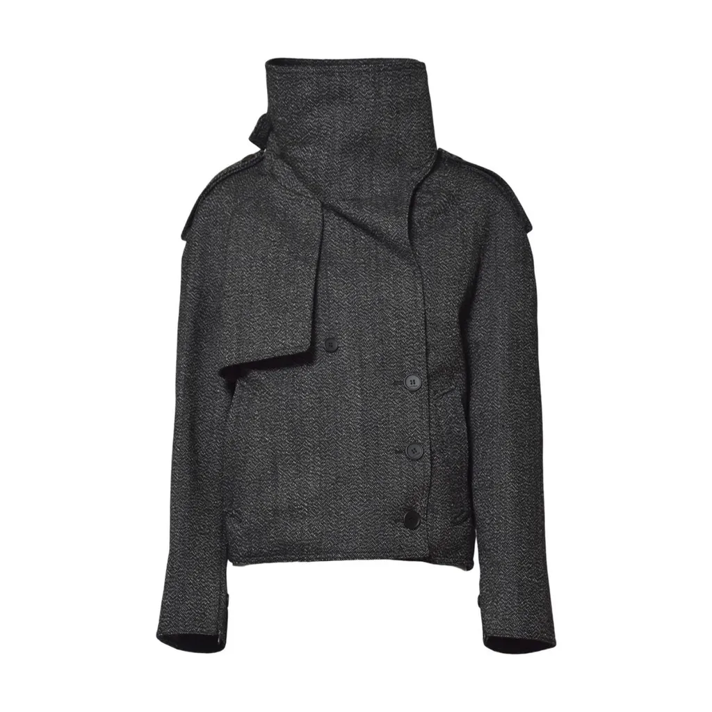 Oblique Short Coat