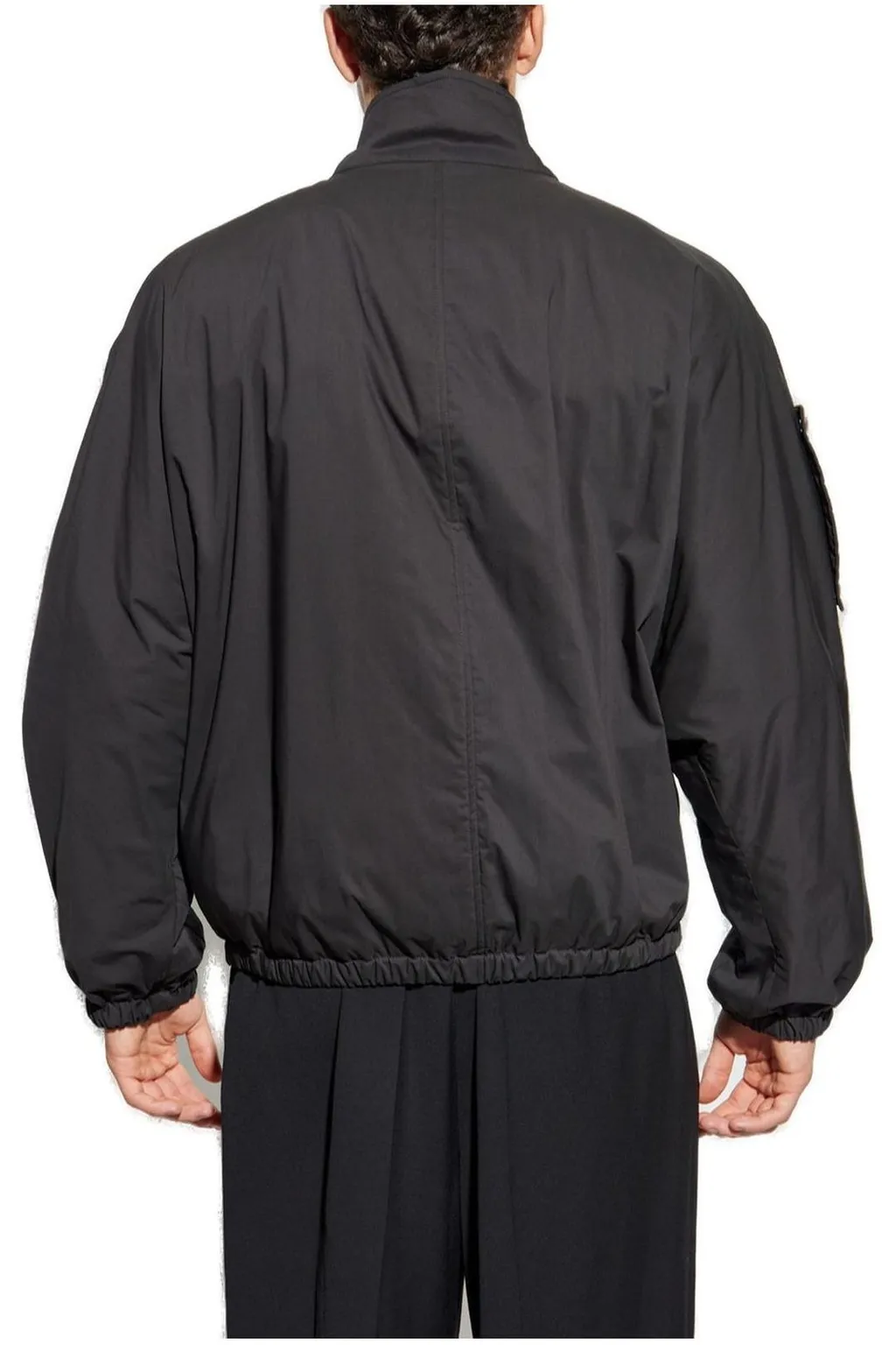 Logo Embroidered Zipped Jacket