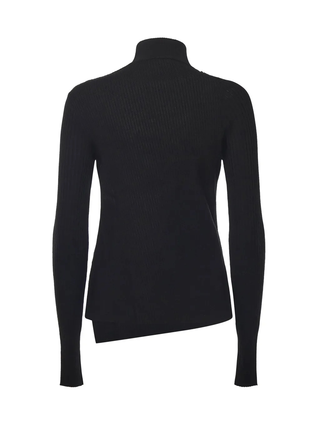 Asymmetrical Hem Turtleneck Jumper