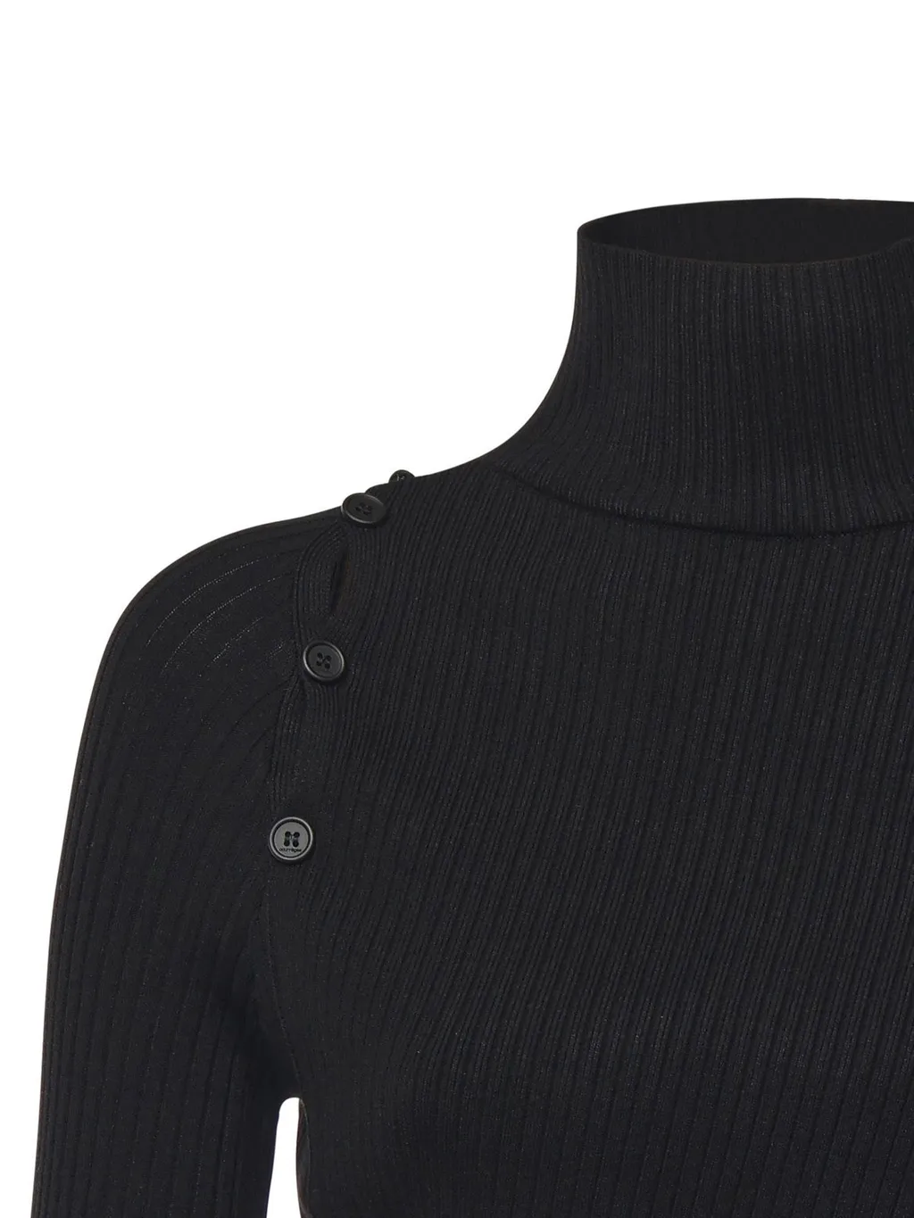 Asymmetrical Hem Turtleneck Jumper