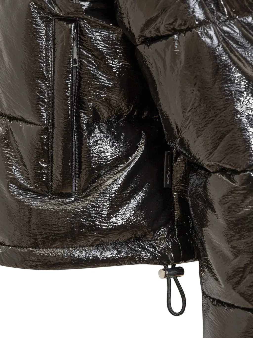 Cropped High Neck Puffer Jacket