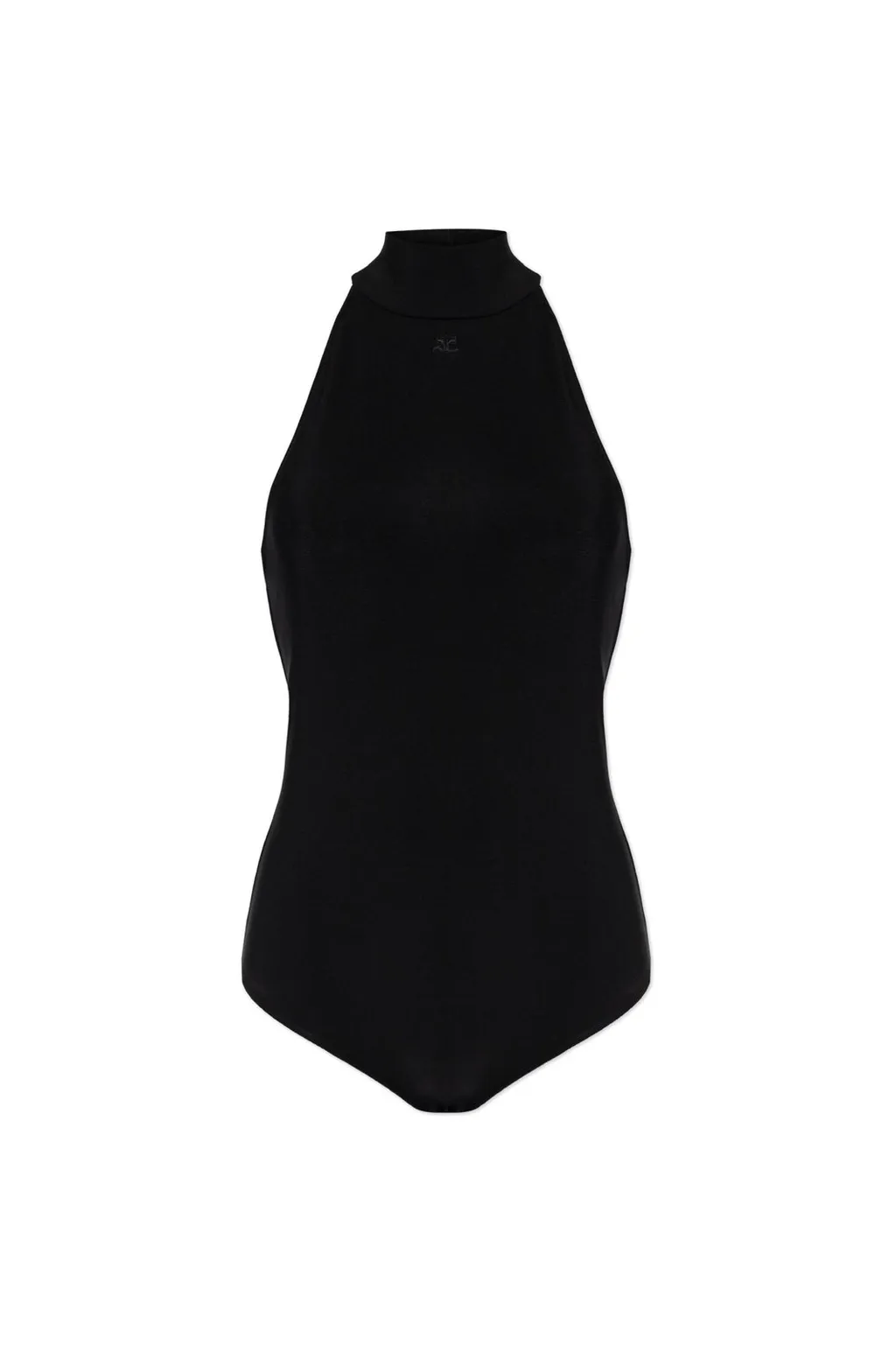 Turtleneck Open-Back Bodysuit
