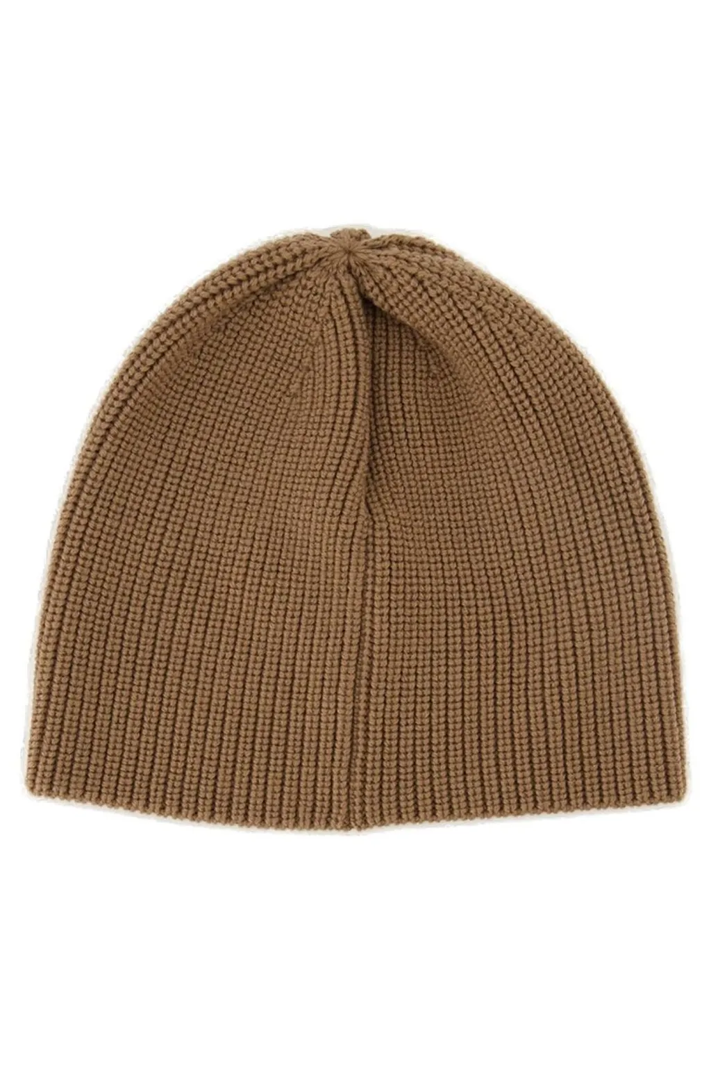 Logo Embroidered Ribbed-Knit Beanie