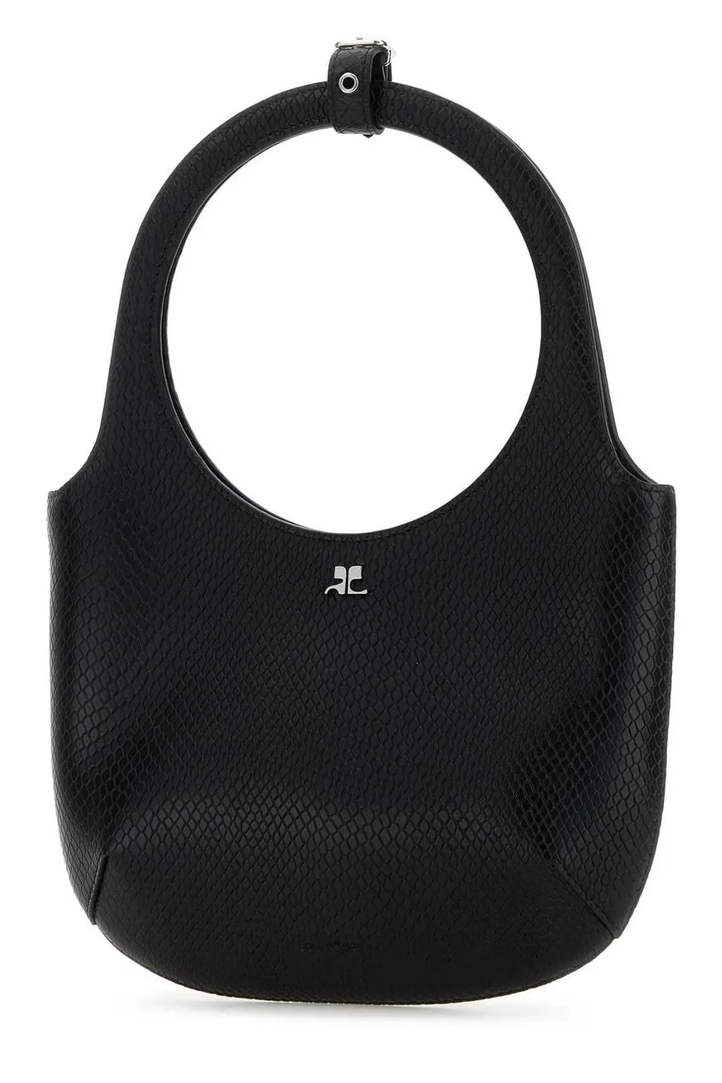 Embossed Top Handle Handbag