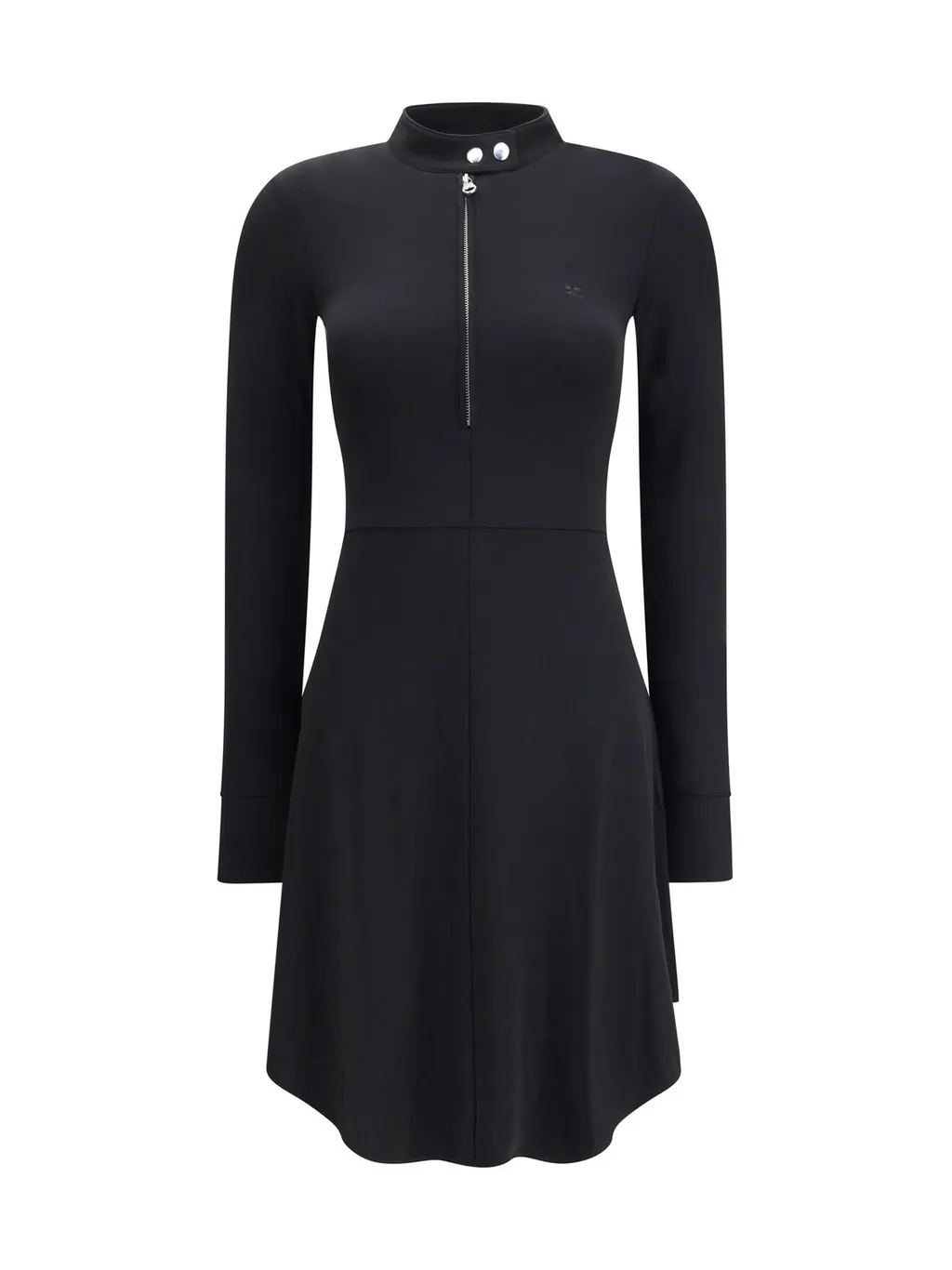 Biker Crepe Jersey Zipped Dress