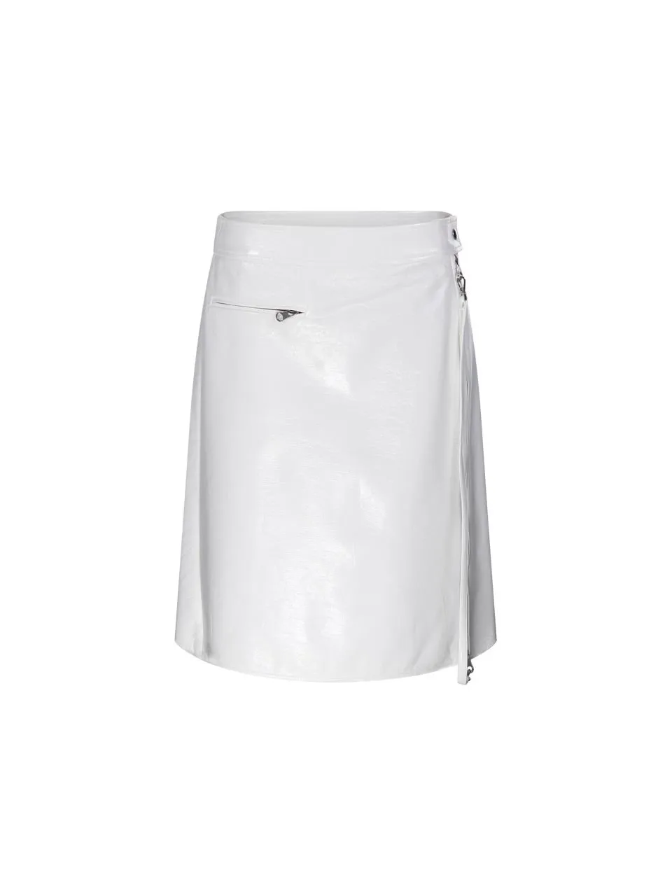 Zipped Midi Skirt