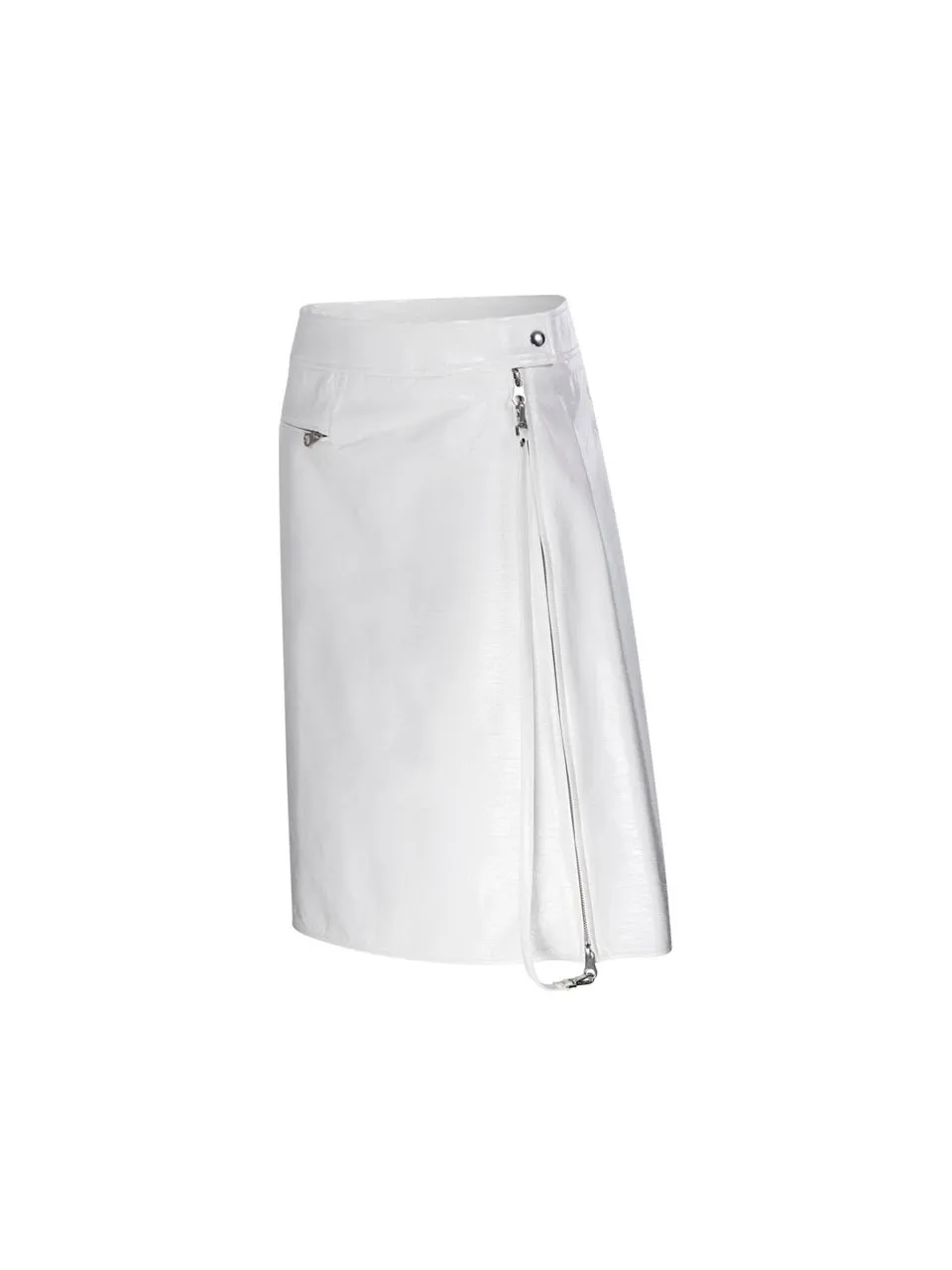 Zipped Midi Skirt