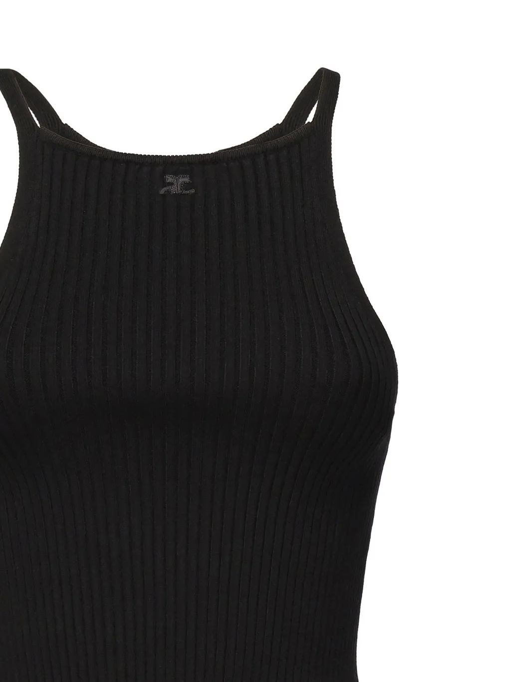 Logo Embroidered Knitted Top