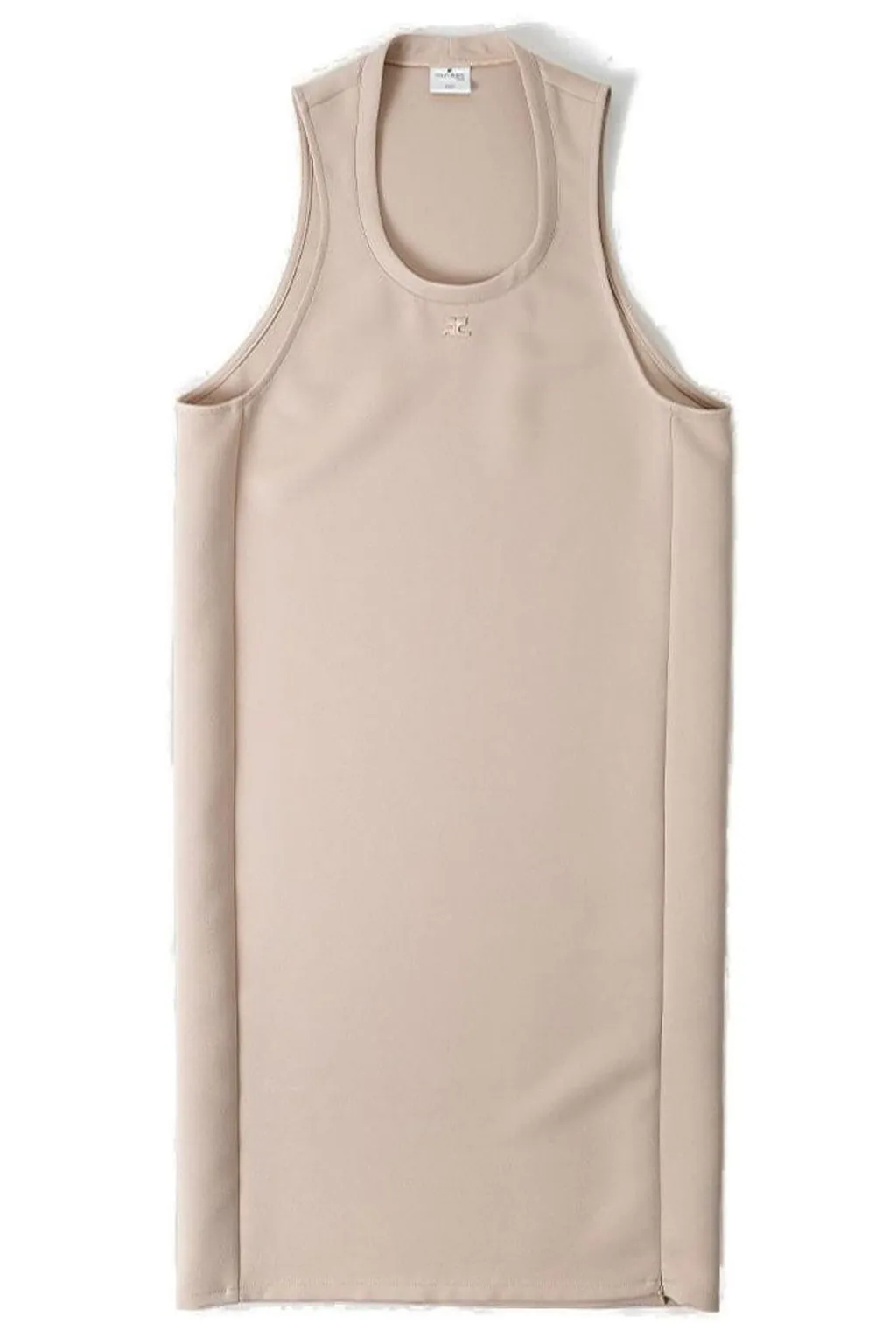Logo Embroidered Sleeveless Robe