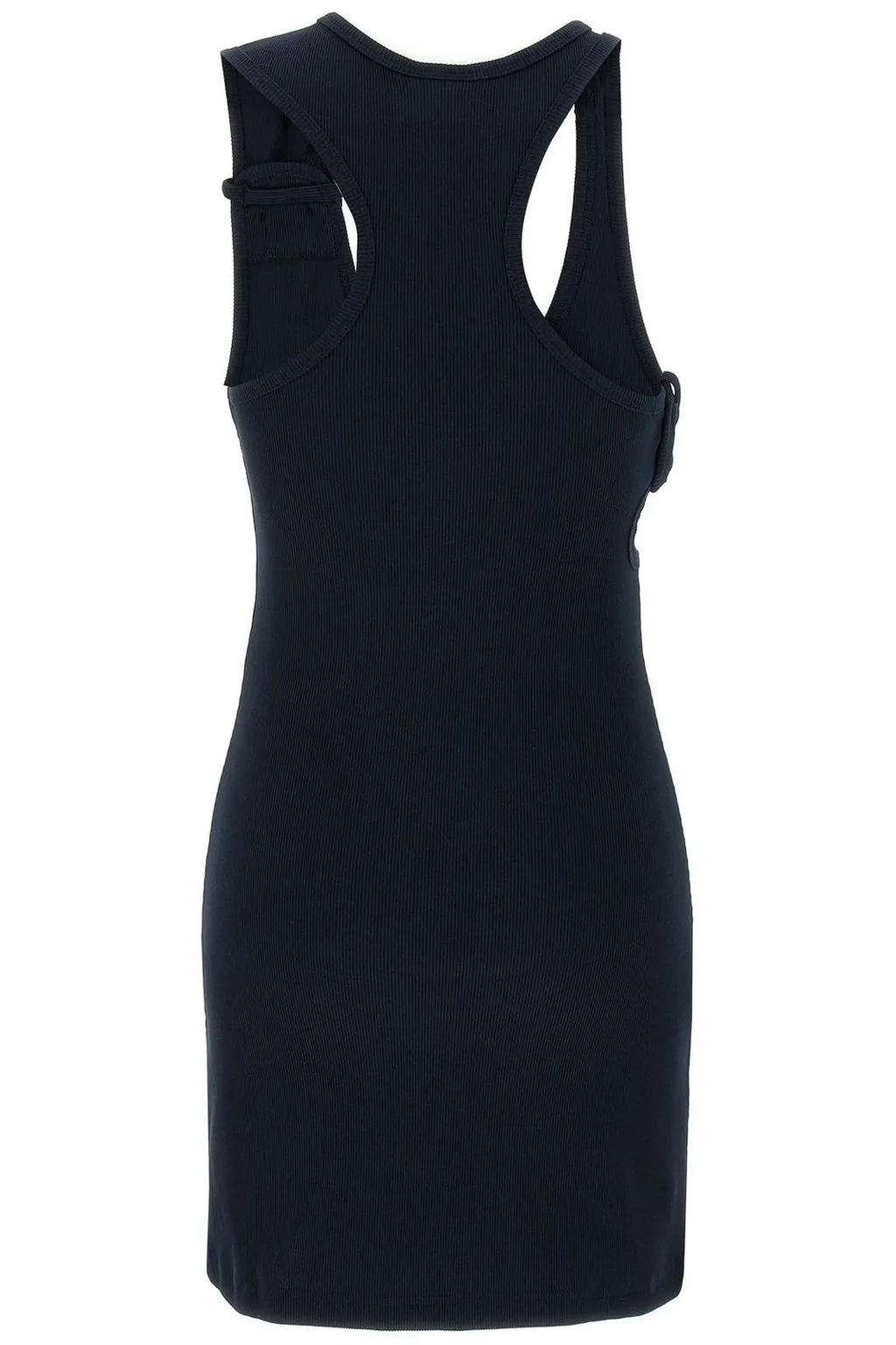 90's Cut-Out Detailed Ribbed Mini Dress