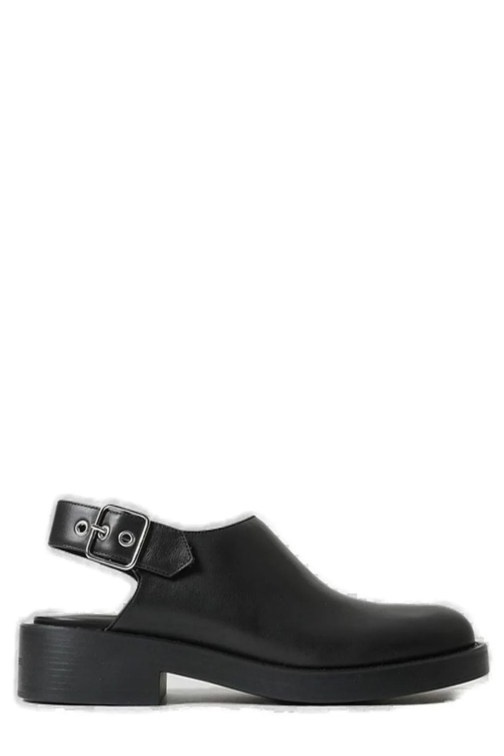 Gogo Block Heeled Buckle Mules