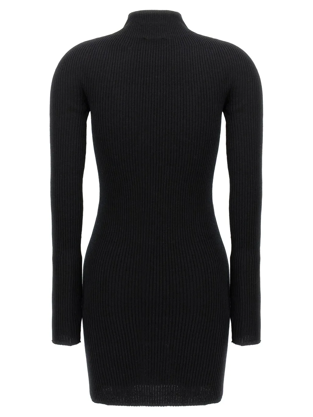 Engineered Light Rib Mockneck Mini Dress