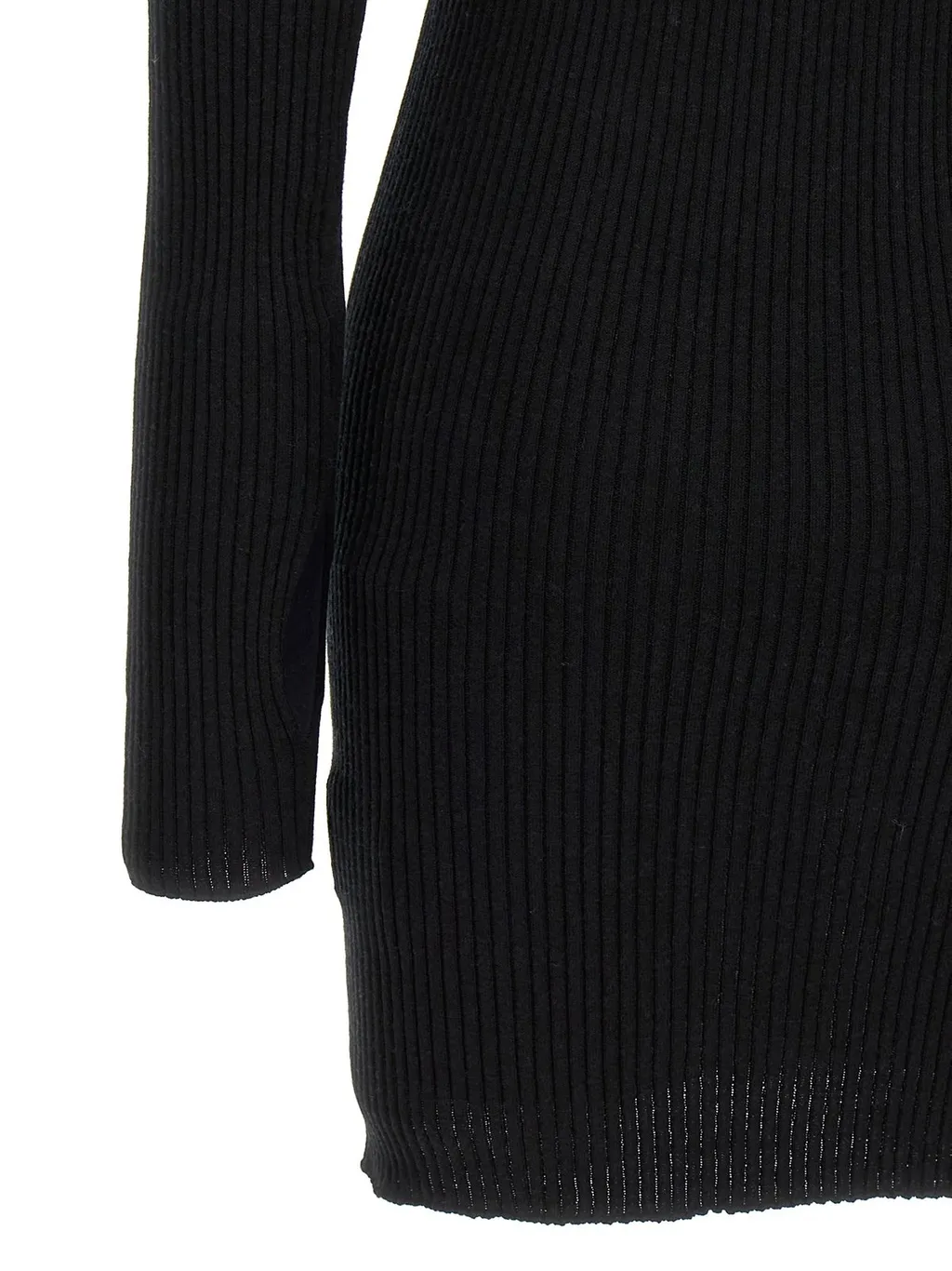 Engineered Light Rib Mockneck Mini Dress