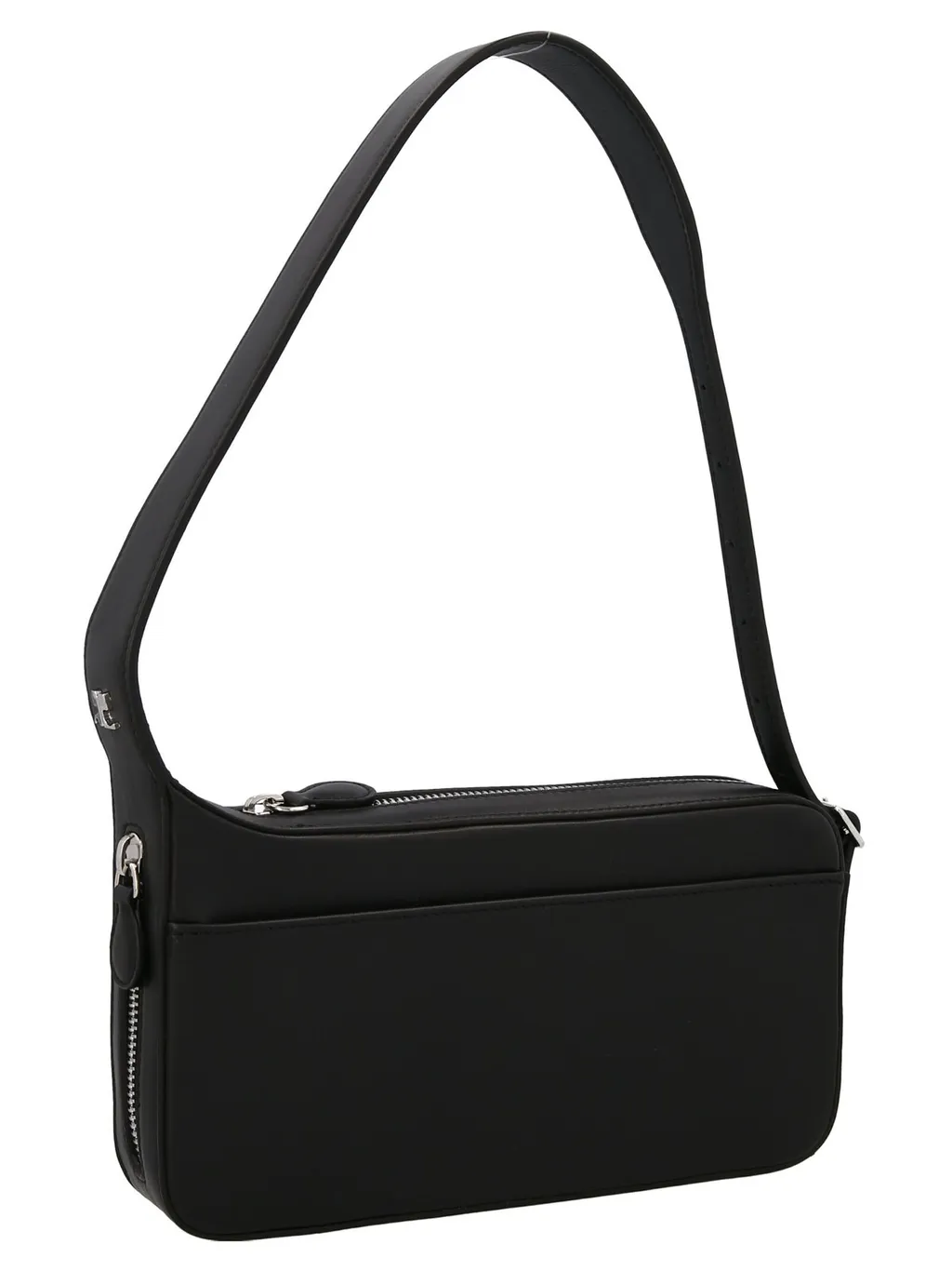 Logo Plaque Zip-Up Shoulder Bag
