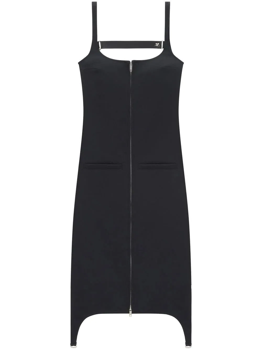 Zip-Up Sleeveless Long Dress