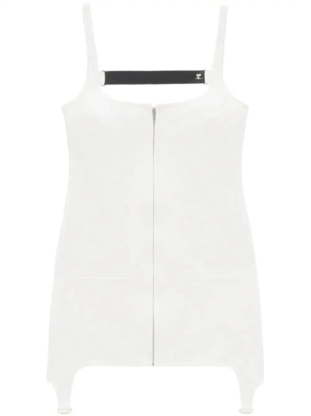 Strap Detailed Sleeveless Mini Dress
