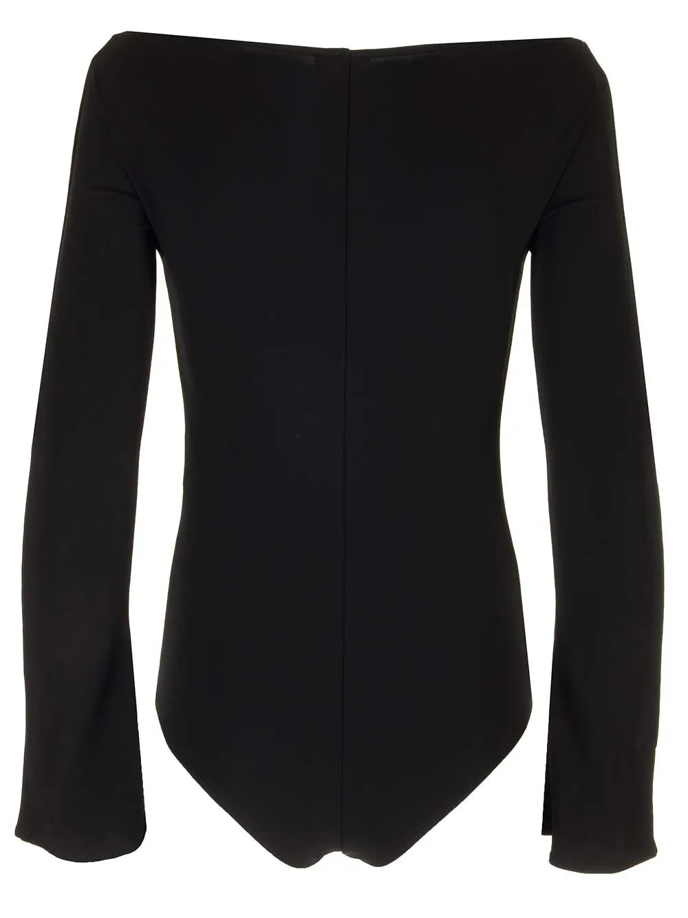 Drop Zipped Crepe Jersey Bodysuit