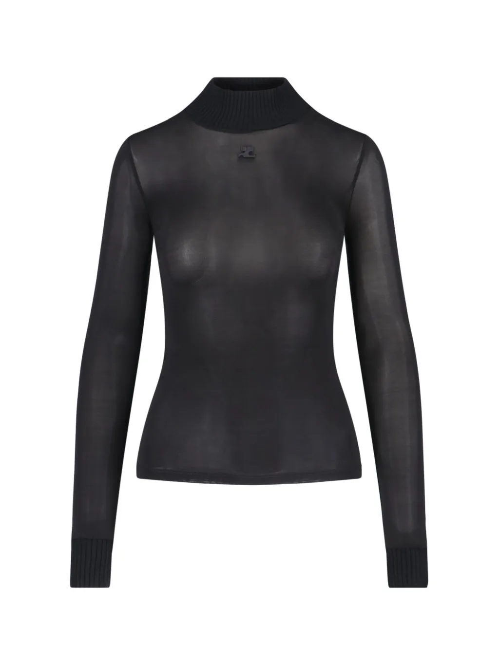 Logo Embroidered High Neck Jumper
