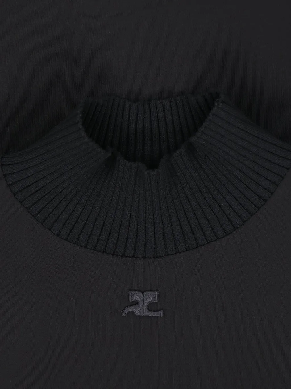 Logo Embroidered High Neck Jumper