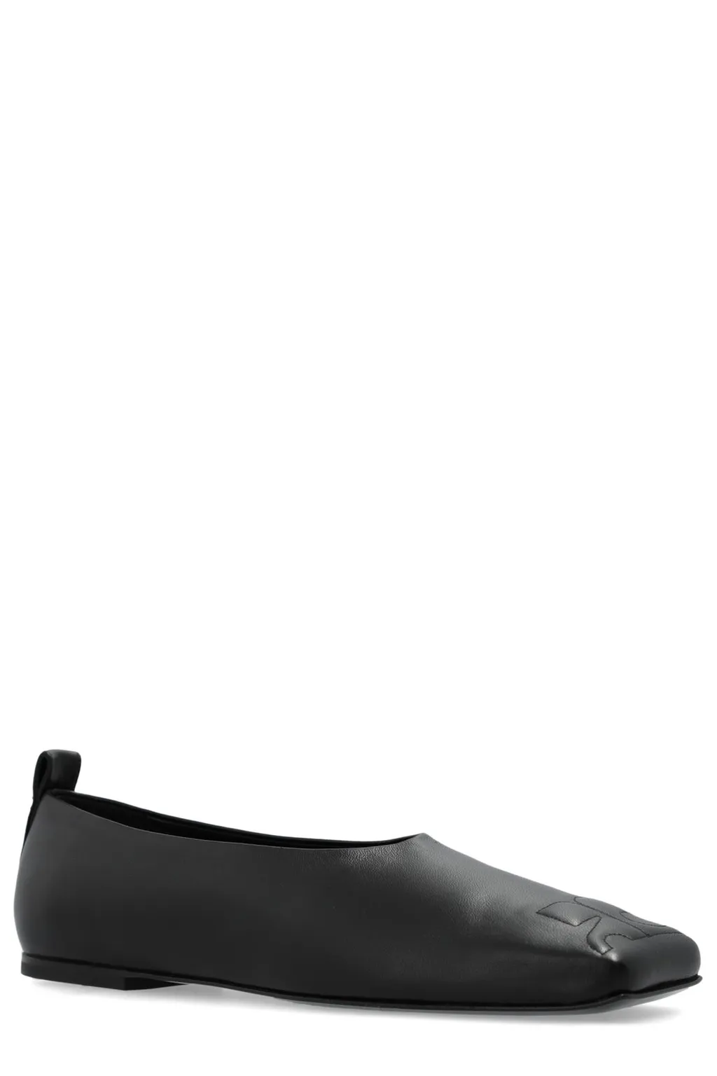Minimal Square-Toe Loafers