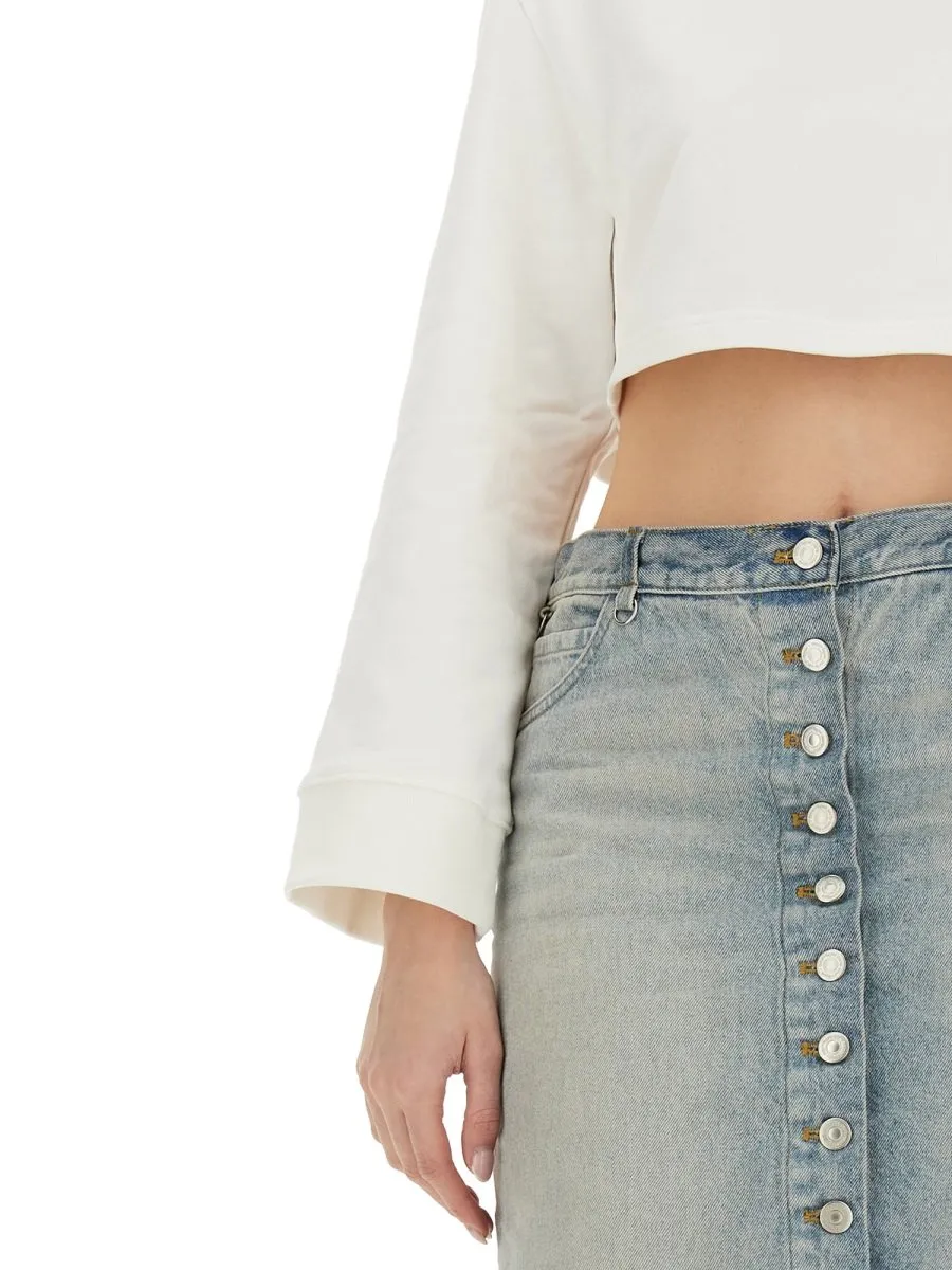 Cocoon Cropped Sweatshirt