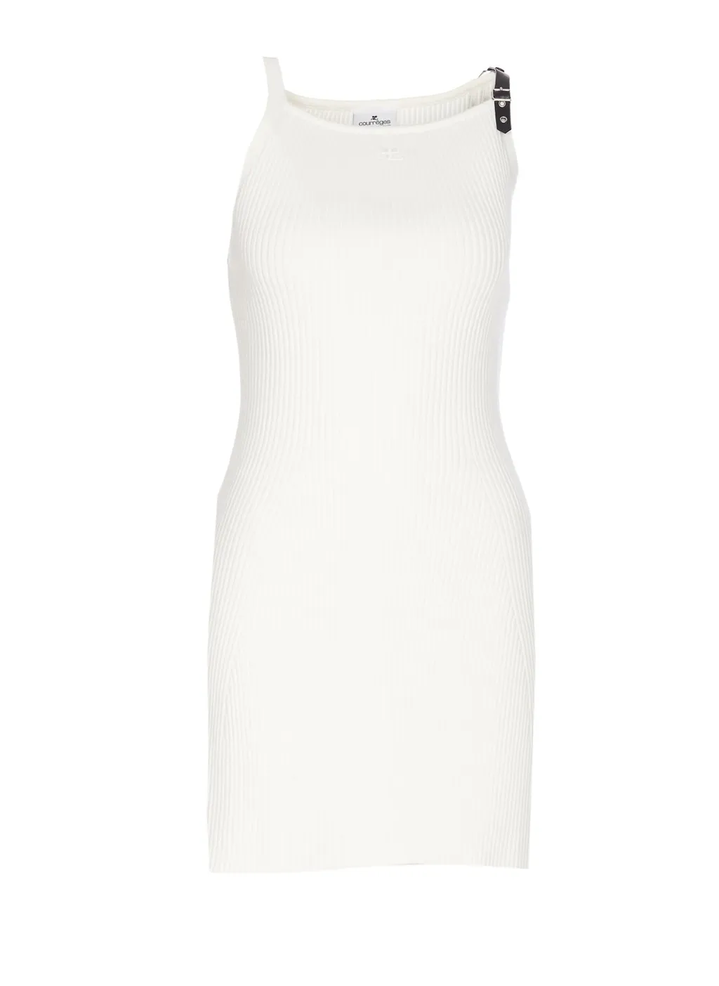 Neckline Rib Knit Dress
