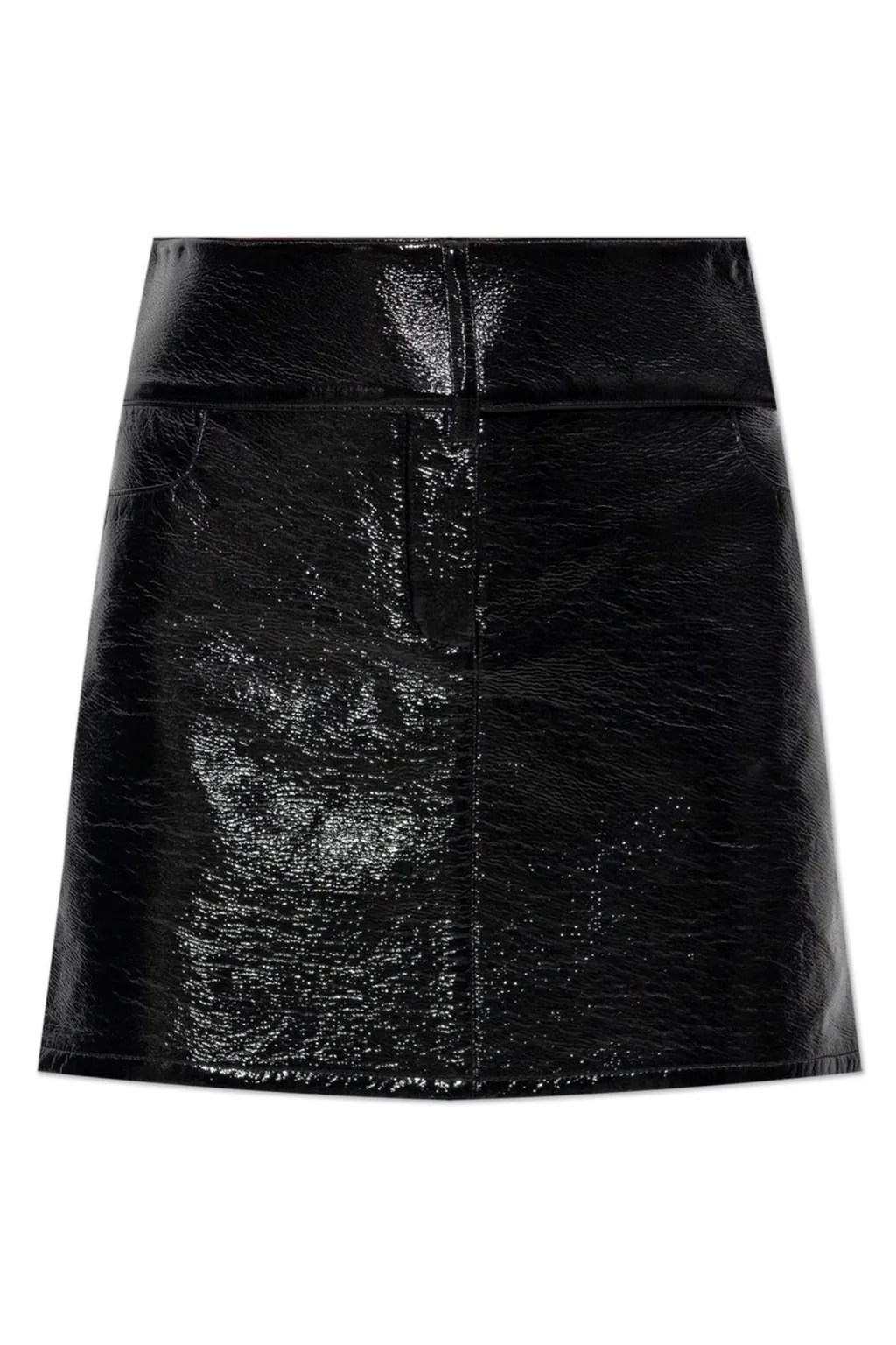 Logo Embroidered Belted Mini Skirt