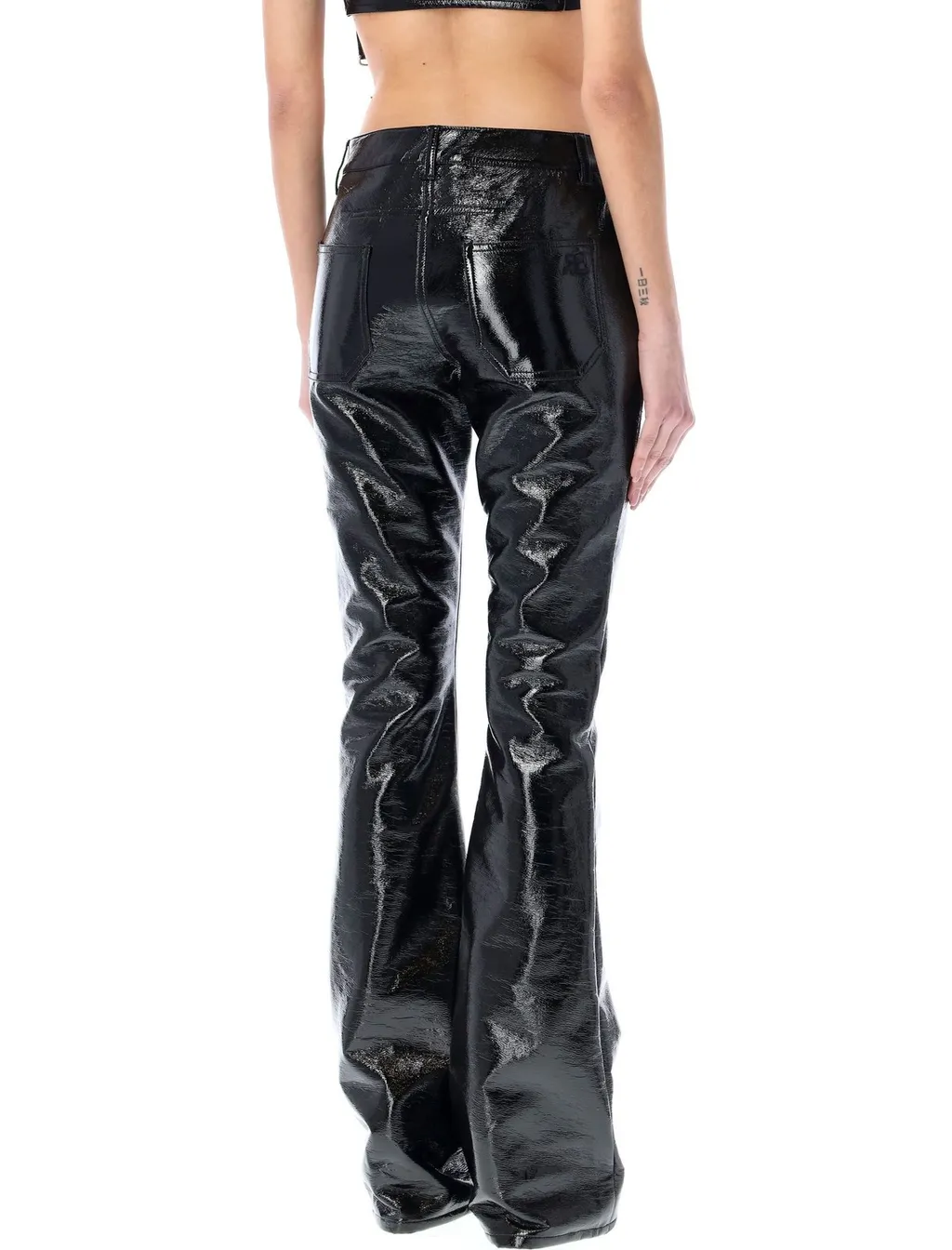 Logo Embroidered Zipped Pants