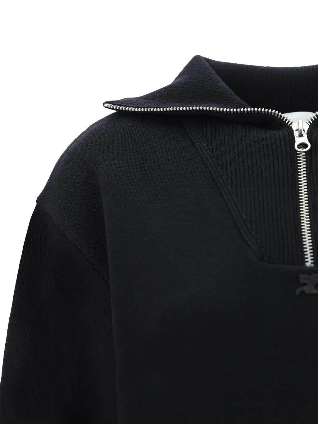 Half-Zipped Long-Sleeved Jumper