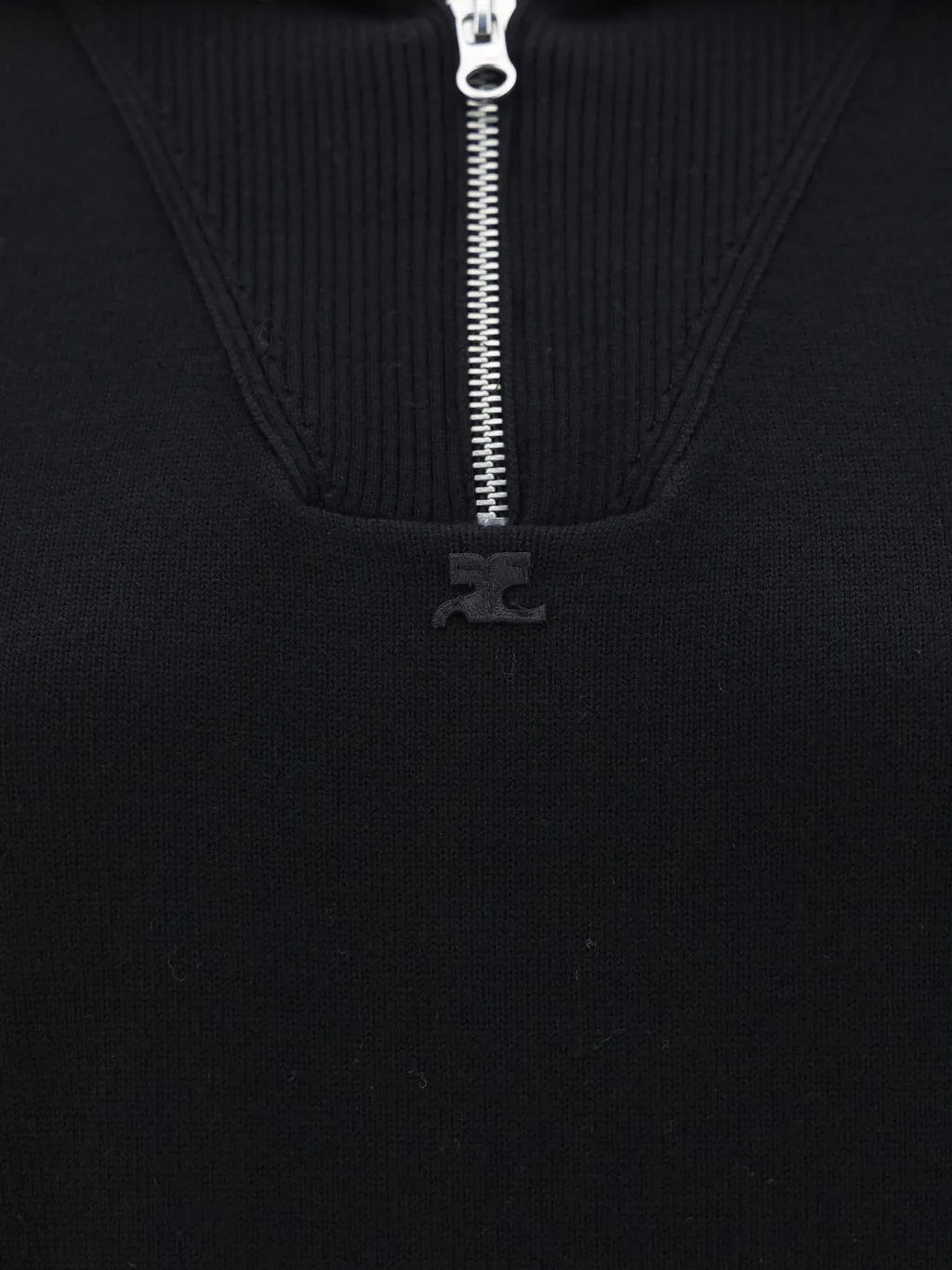 Half-Zipped Long-Sleeved Jumper