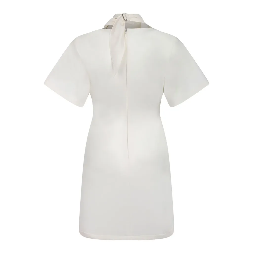 High Neck A-Line Dress