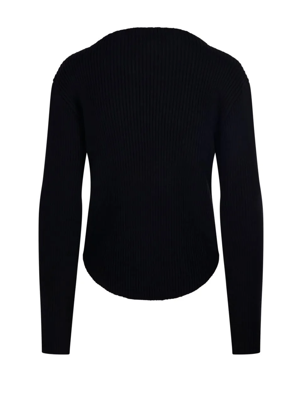 Ribbed-Knit Boatneck Jumper