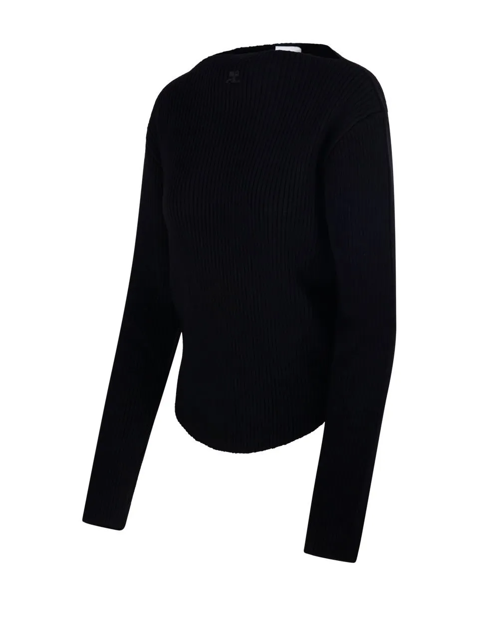 Ribbed-Knit Boatneck Jumper